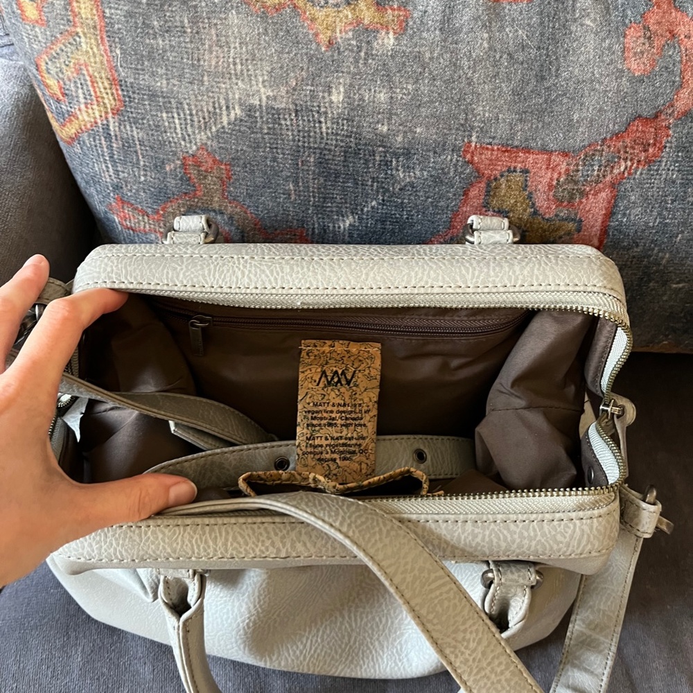 Matt & Nat Malone Doctor Handbag Satchel - Grey - Picture 9 of 16